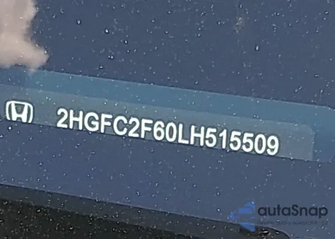 2020 Honda Civic Lx z USA, uszkodzony, nr VIN 2HGFC2F60LH515509